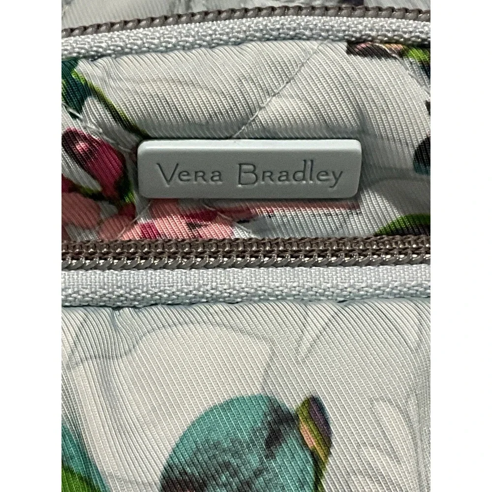 Vera Bradley Tropical Floral Quilted Sling Backpack Light Blue‎ Crossbody Bag